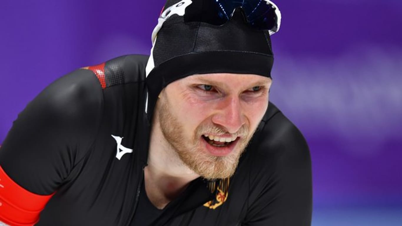 Eisschnellläufer Patrick Beckert musste sich über 10 000 Meter mit Platz sieben zufrieden geben.