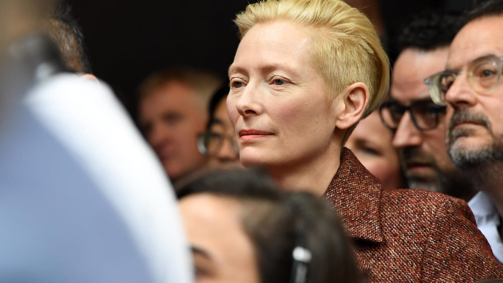 Unter anderem Schauspielerin Tilda Swinton ist schon in Berlin gelandet.