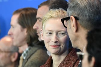 Geballte Star-Power in Berlin: Tilda Swinton und das "Isle of Dogs"-Team auf der Berlinale.