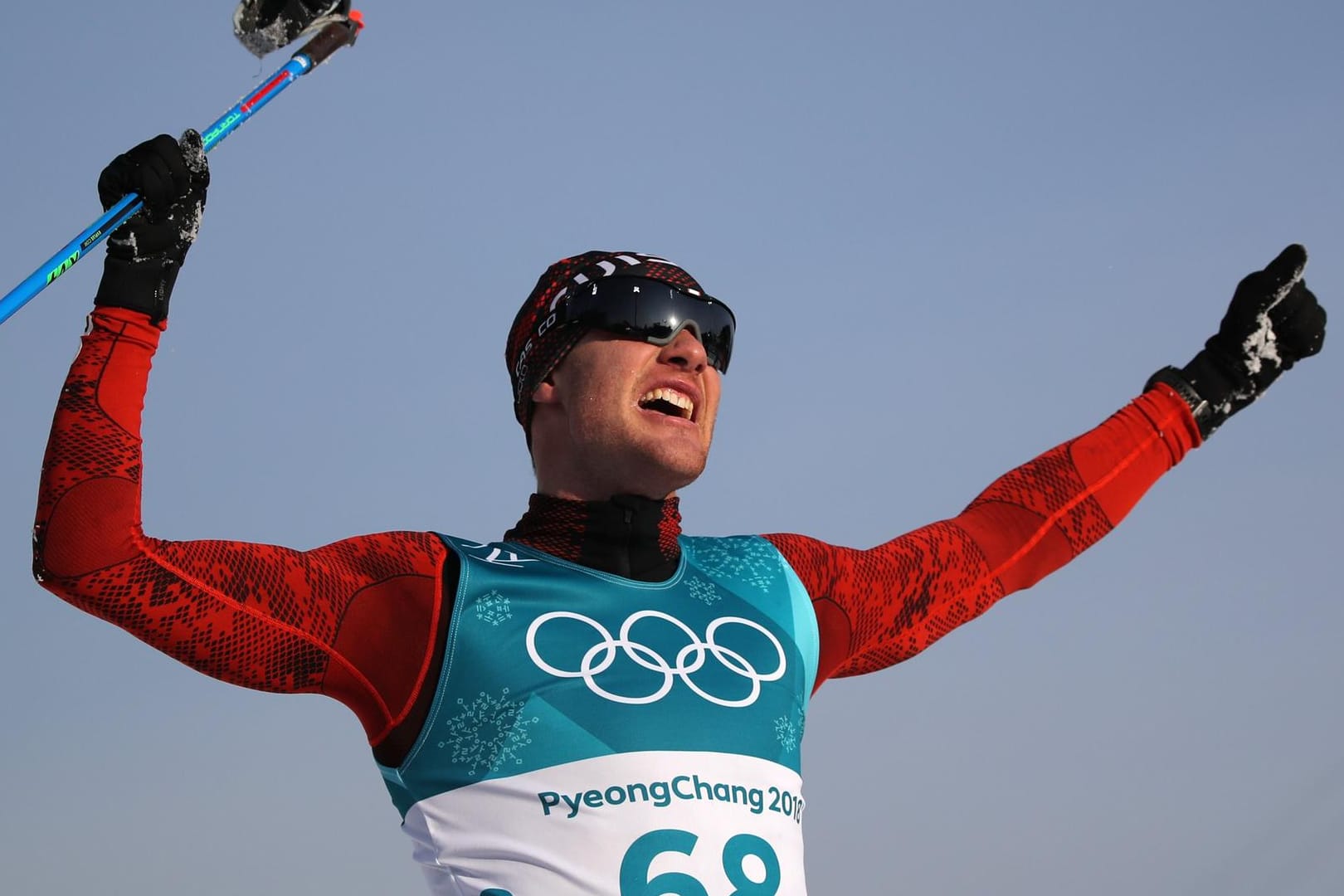 Jubel beim Schweizer: Cologna war über 15 Kilometer auch bei diesen Spielen nicht zu schlagen.
