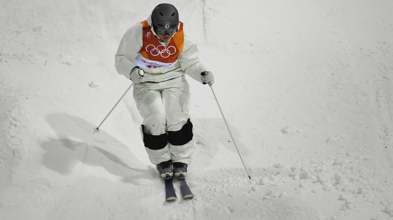 Katharina Förster schlug sich achtbar beim Ski-Freestyle.