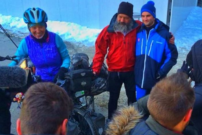 Wiedersehen: Huwiler (m.) und Gasser in Pyeongchang.