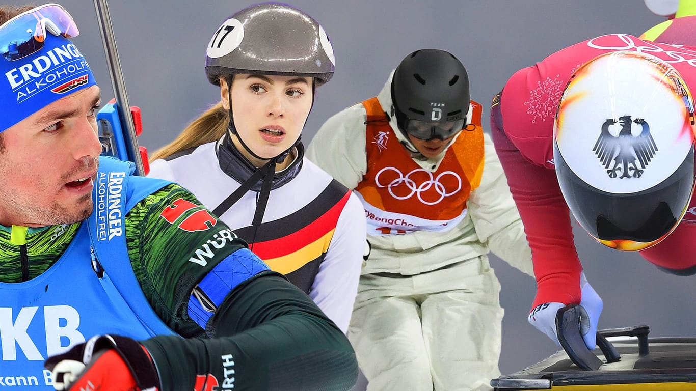 Ohne Medaillen, aber tolle Sportler: Simon Schempp , Anna Seidel, Katharina Förster und Axel Jungk (v.l.n.r.).