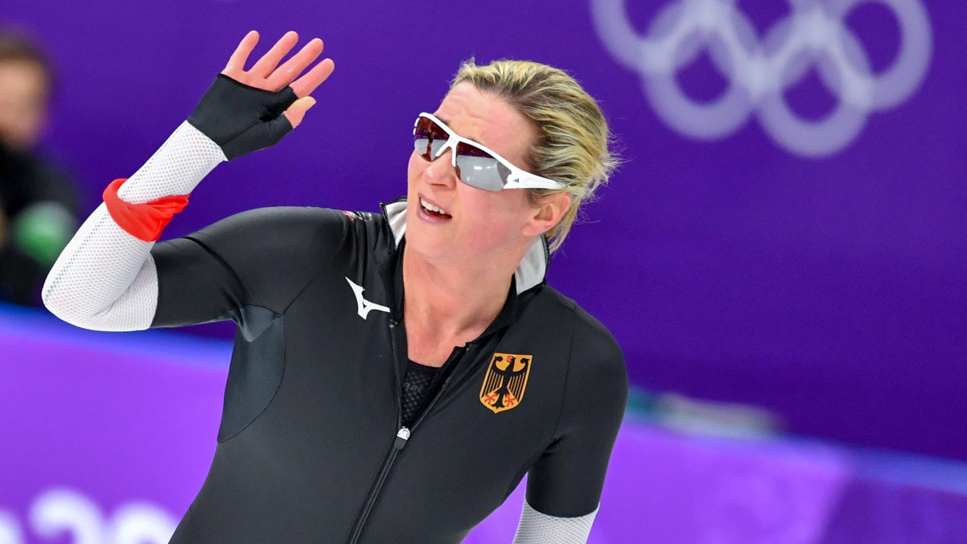 Will weitermachen: Claudia Pechstein nach dem Rennen über 5000 Meter.
