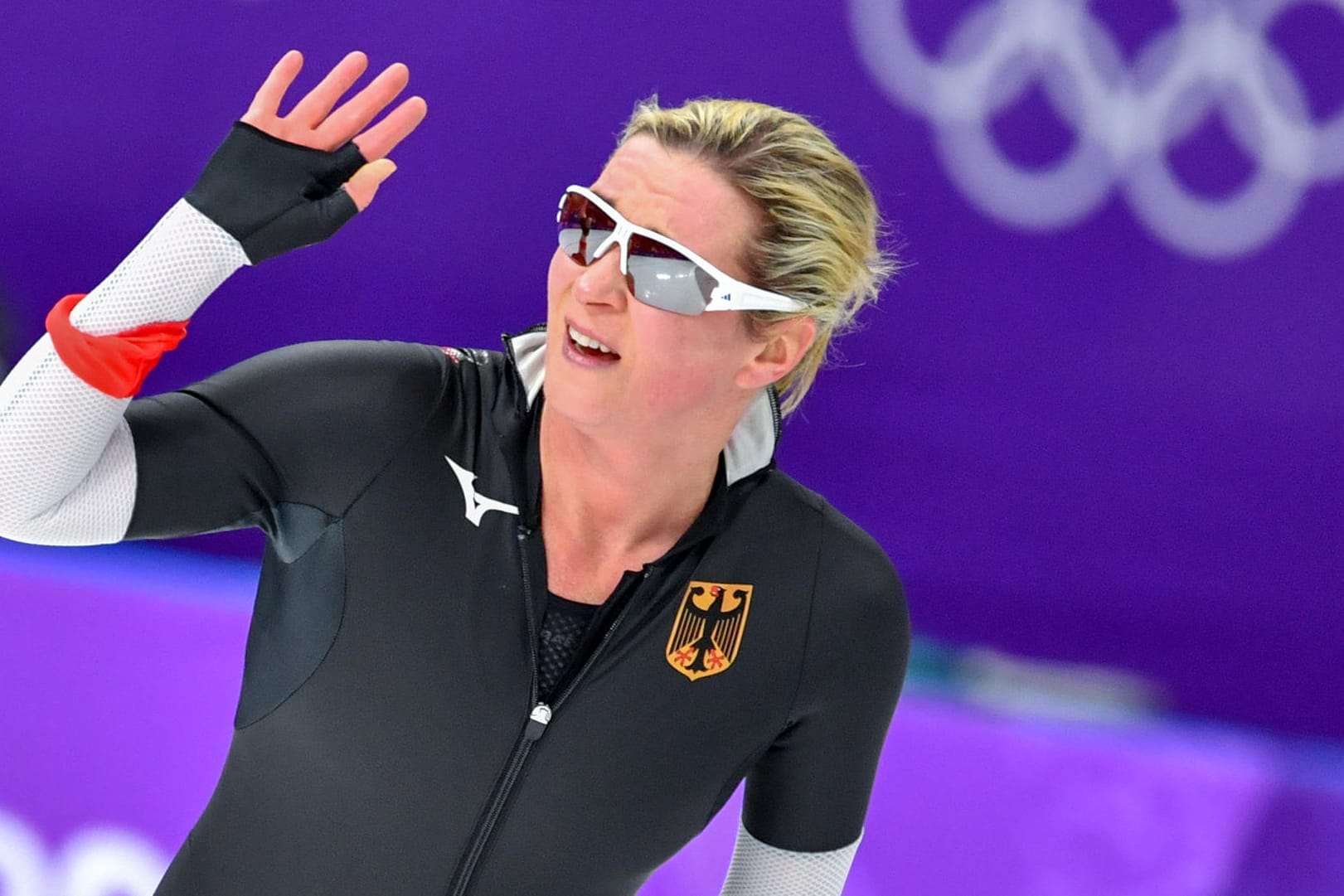 Will weitermachen: Claudia Pechstein nach dem Rennen über 5000 Meter.