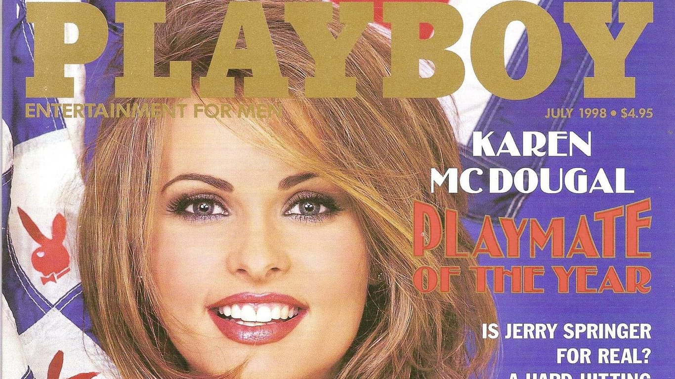 1998 war Karen McDougal "Playmate des Jahres": Hier das Cover der Playboy-Ausgabe Juli 1998.