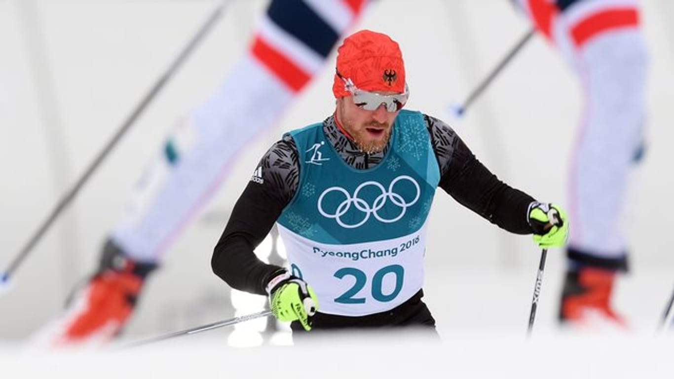 Bester Deutscher im Skiathlon-Einzelrennen: Thomas Bing.