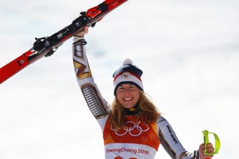 Ester Ledecka: Im Snowboard ist sie schon ein Superstar. Bei den Alpinen gewinnt sie sensationell Gold im Super-G.