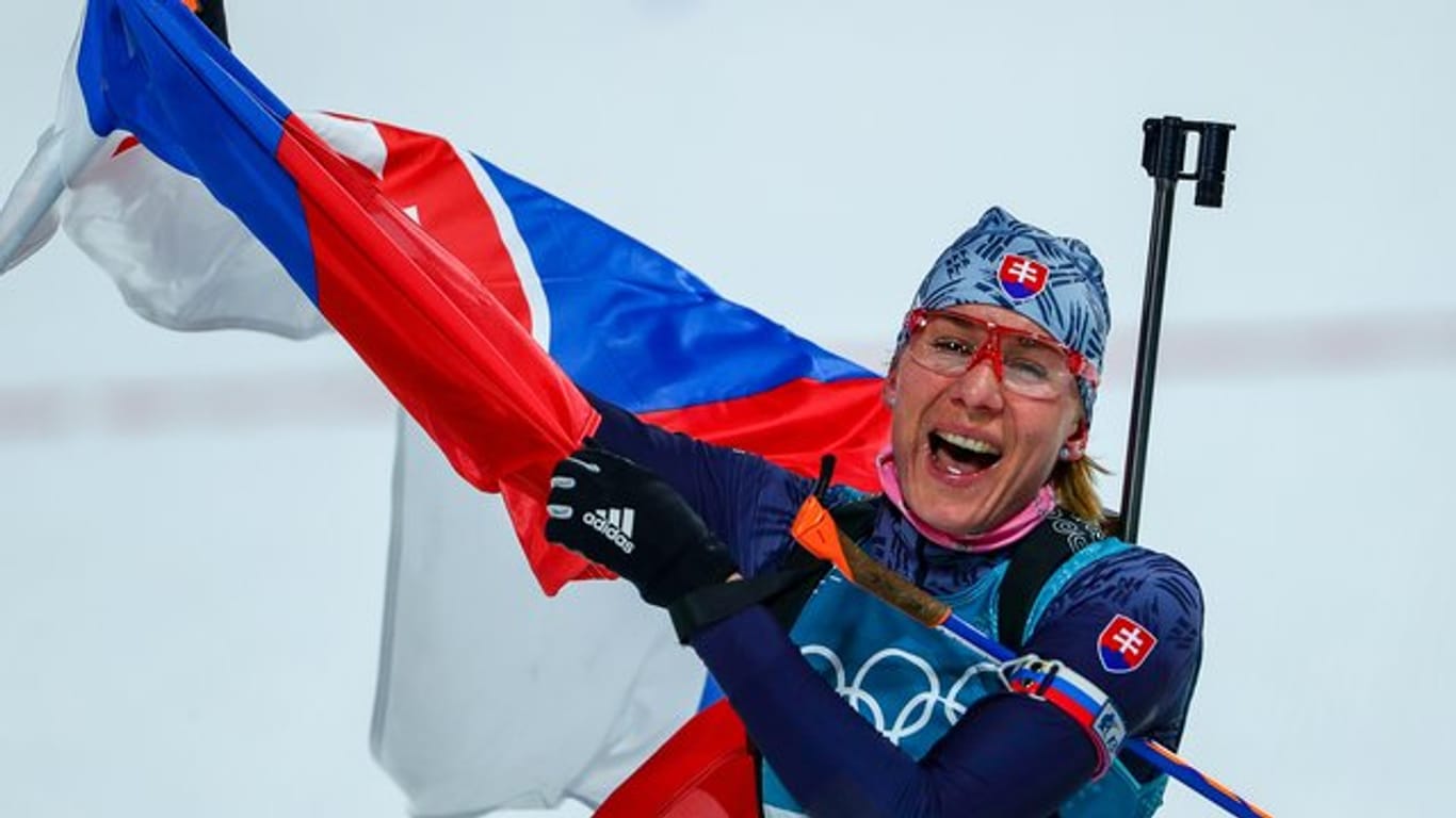 Anastasiya Kuzmina zeigte eine überragende Leistung im Massenstart und holte Gold für die Slowakei.