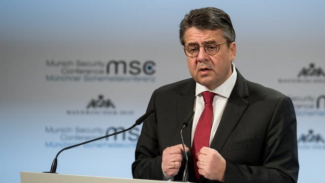 Letzte große Rede? Außenminister Sigmar Gabriel spricht bei der 54.