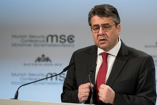 Letzte große Rede? Außenminister Sigmar Gabriel spricht bei der 54.