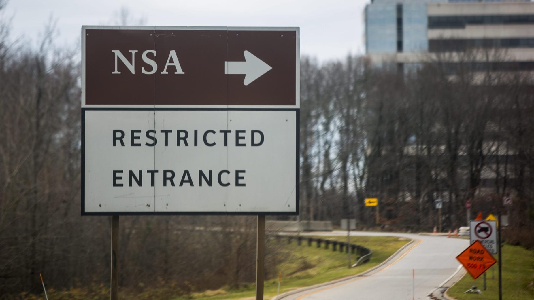 Die Zentrale der National Security Agency (NSA) in Fort Meade, Maryland, USA: Hier fielen Schüsse, weil ein 17-jähriger Falschfahrer sich auf das Gelände verirrt hatte.