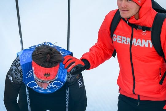 Die deutschen Langläufer kamen in der Staffel nicht über den sechsten Platz hinaus.