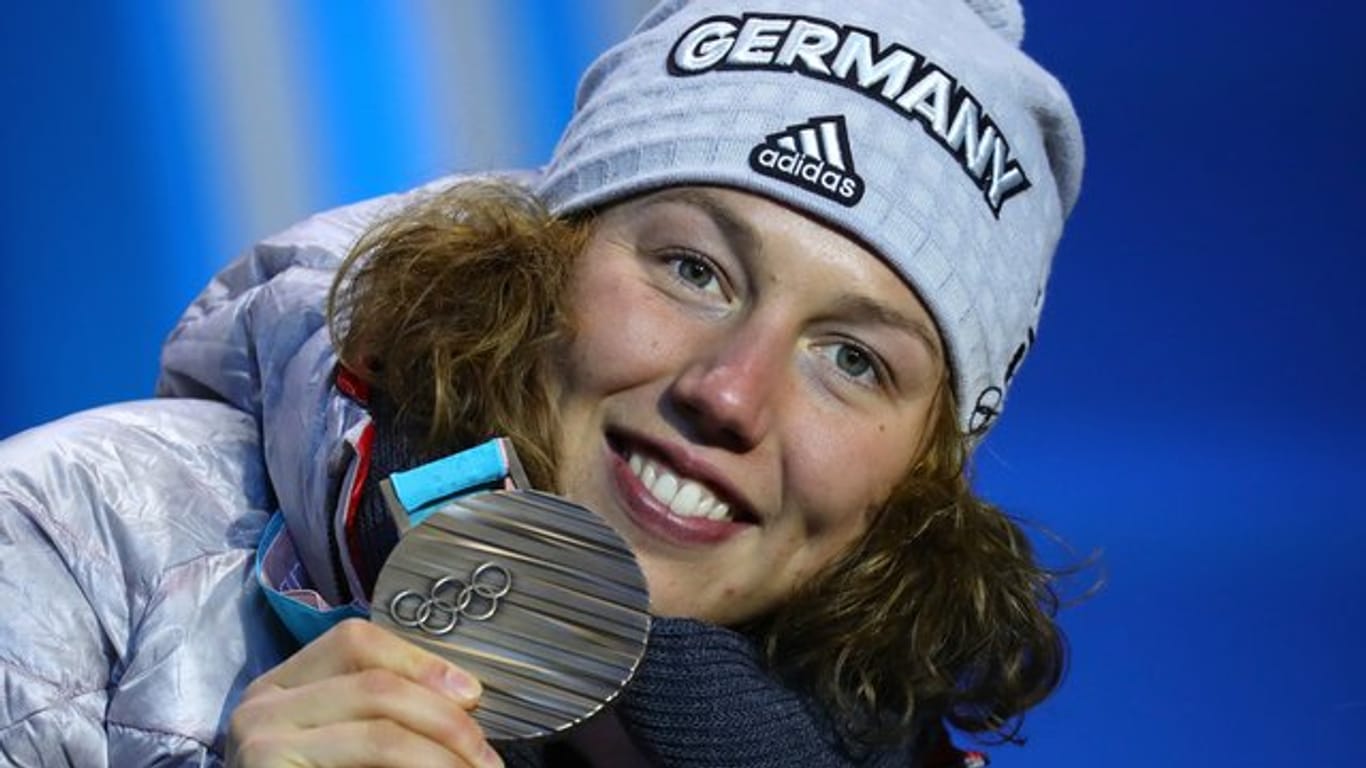 Sorgte allein für drei deutsche Medaillen: Biathletin Laura Dahlmeier.