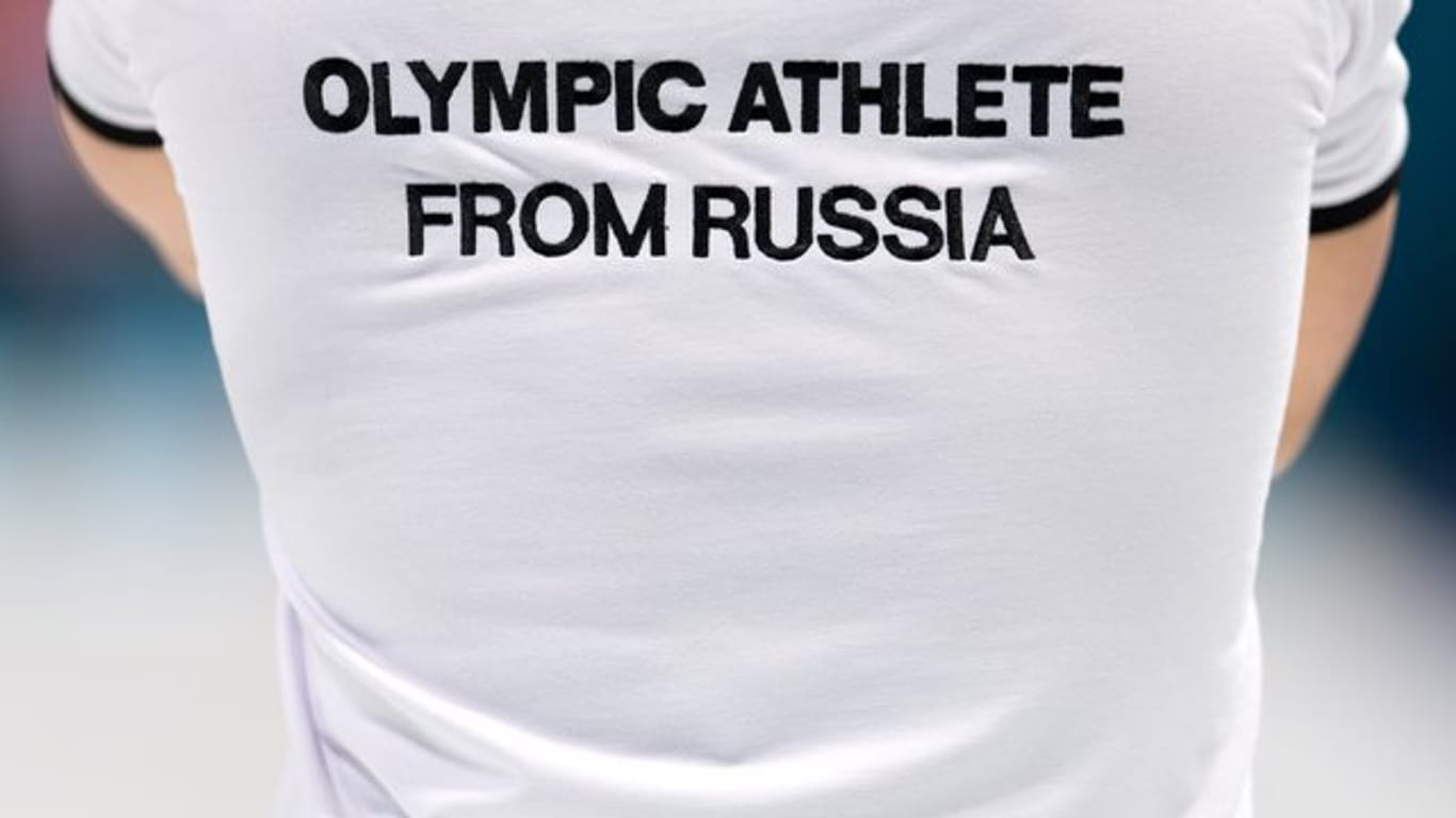 Russen nehmen als Team "Olympischer Athleten aus Russland" an den Spielen in Pyeongchang teil.