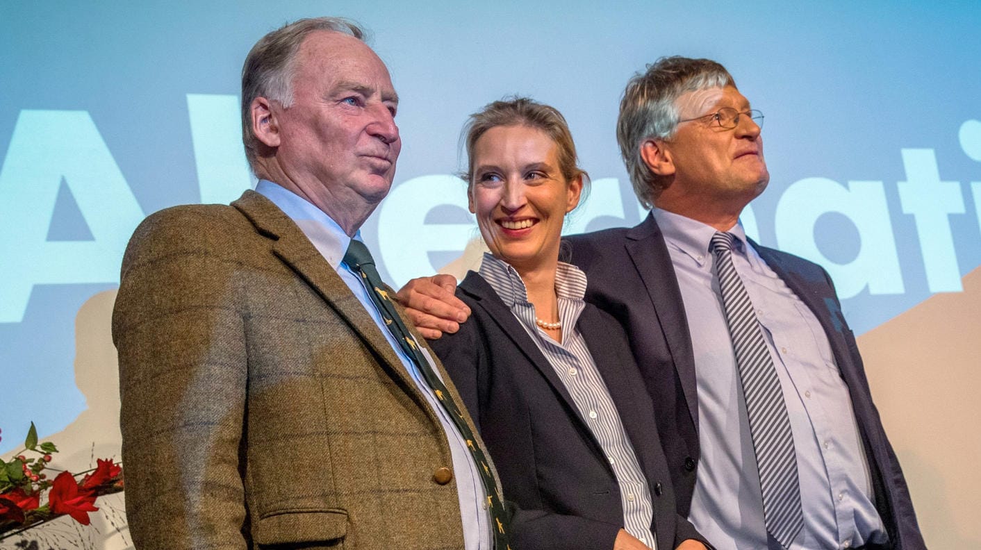 Alexander Gauland, Alice Weidel und Jörg Meuthen: Die AfD ist auch im traditionell linken Milieu erfolgreich.