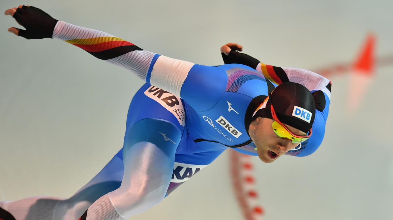 Eisschnellläufer Nico Ihle: Über 500 Meter ist der Medaillentraum des Chemnitzers geplatzt.