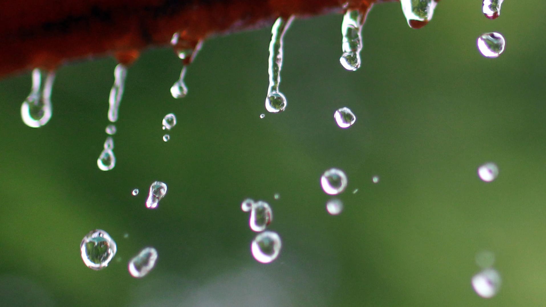 Regen tropft vom Dach: Wenn der Regen vom Himmel fällt, kann das für Hausbesitzer teuer werden. Grund sind die Niederschlagswassergebühren.