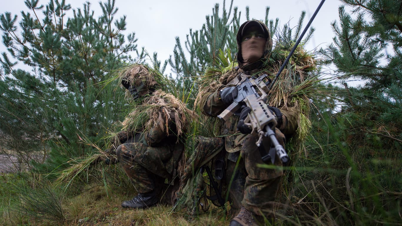 Bundeswehr-Soldaten bei einer Übung in Niedersachsen: Die Nato plant große Manöver zur Russland-Abschreckung.