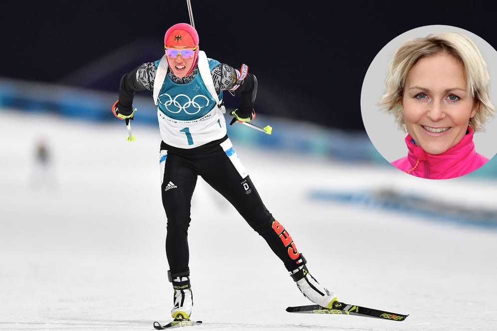 Zweimal Gold, einmal Bronze: Laura Dahlmeiers (l.) Auftritte bei den Olympischen Spielen 2018 haben Martina Beck nachhaltig beeindruckt.