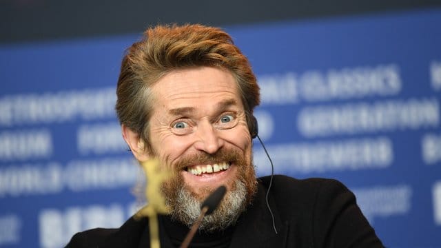 Preisträger Willem Dafoe auf der Berlinale.