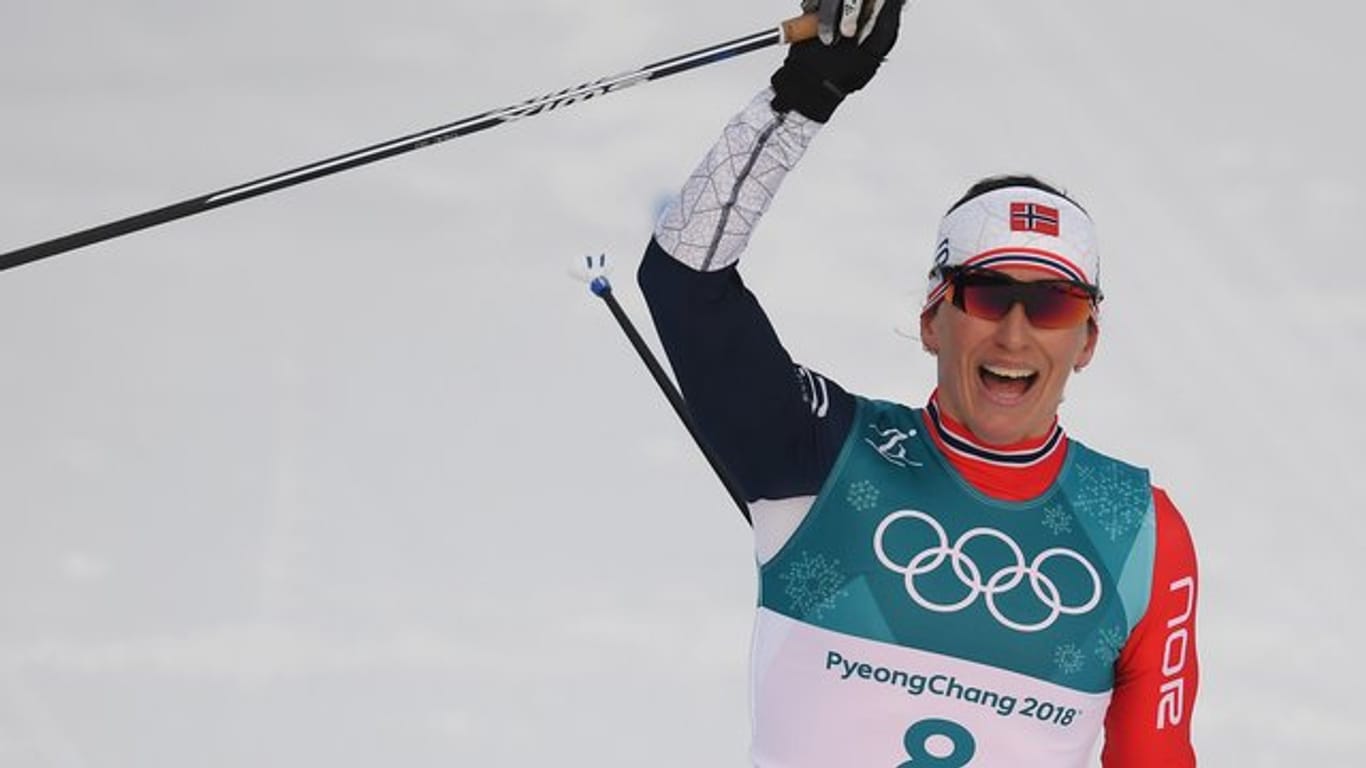 Marit Björgen aus Norwegen möchte erfolgreichste Athletin der Olympischen Winterspiele werden.