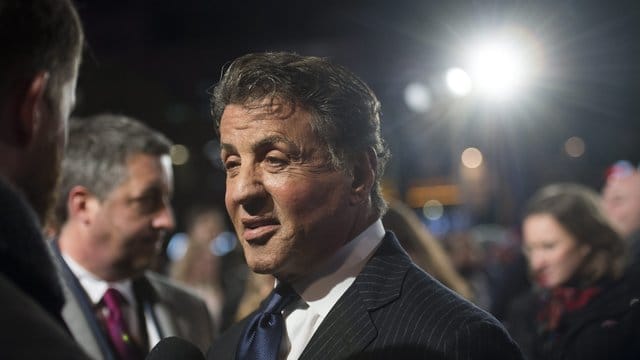 Sylvester Stallone (m) 2016 bei der Premiere von "Creed" in London.