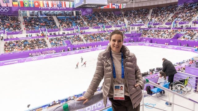 Katarina Witt begleitet die Olympischen Winterspiele als TV-Expertin.