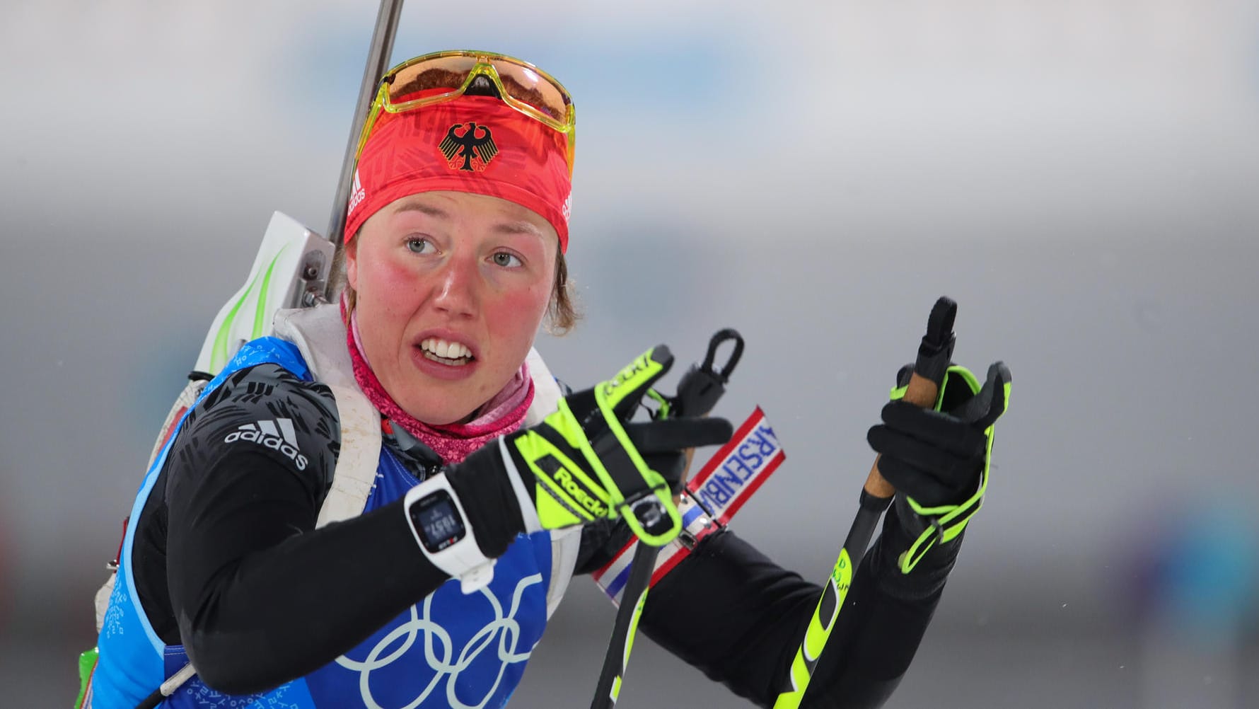 Laura Dahlmeier konnte den brutalen Rückstand nicht mehr aufholen. Laura Dahlmeier konnte den brutalen Rückstand nicht mehr aufholen.