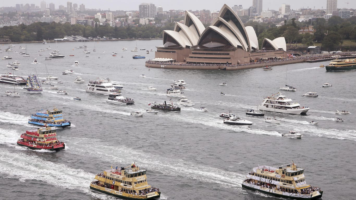 Der Hafen von Sydney: Hier wurde eine Bombe gefunden.