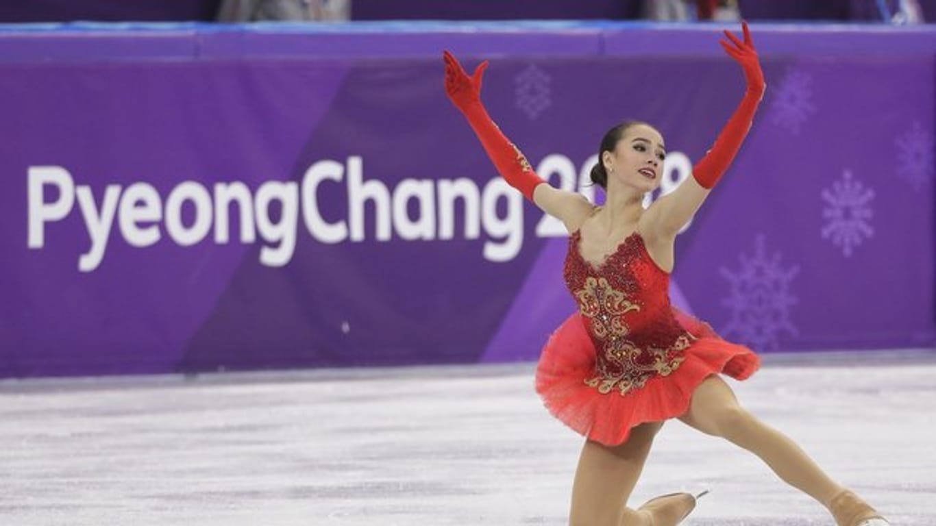 Alina Sagitowa gewann bei den Winterspielen das erste Gold für die "Olympischen Athleten aus Russland".