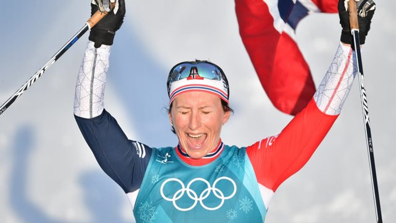 Marit Björgen siegte in Pyeongchang über die 30 Kilometer im klassischen Stil.