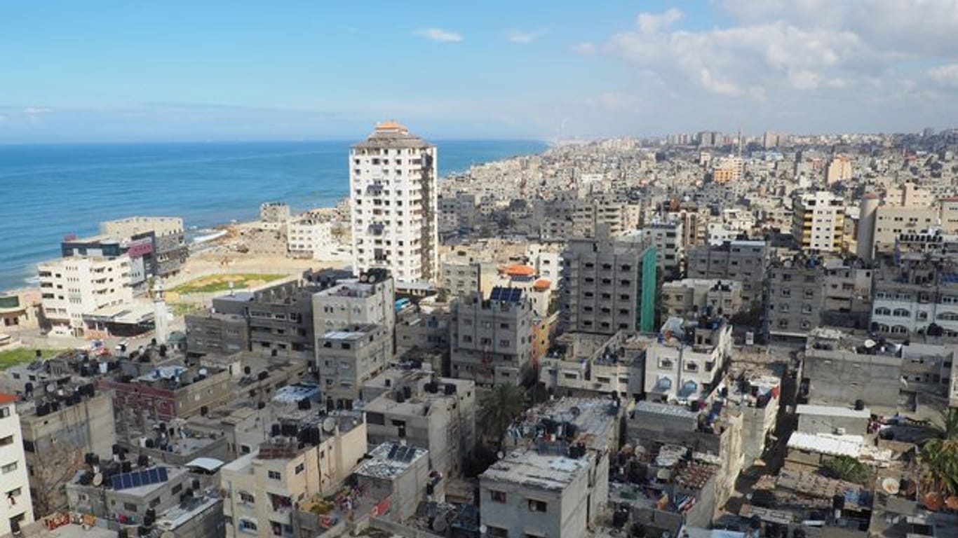 Blick über Gaza.