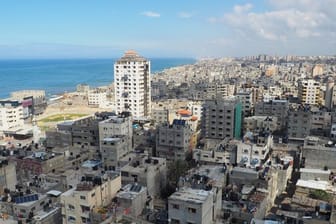 Blick über Gaza.