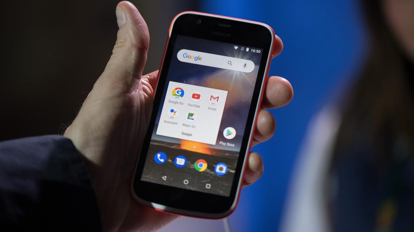 Das neue "Nokia 1": Eines der ersten Smartphones, das mit dem abgespeckten Betriebssystem "Android Go" ausgeliefert wird.