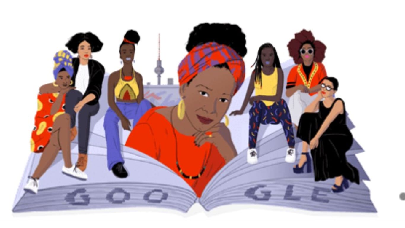 Google Doodle des heutigen Tages: Es wird an May Ayim erinnert, das Gesicht der afrodeutschen Bewegung.