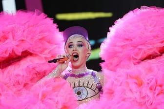 Sängerin Katy Perry 2017 beim Glastonbury Festival.