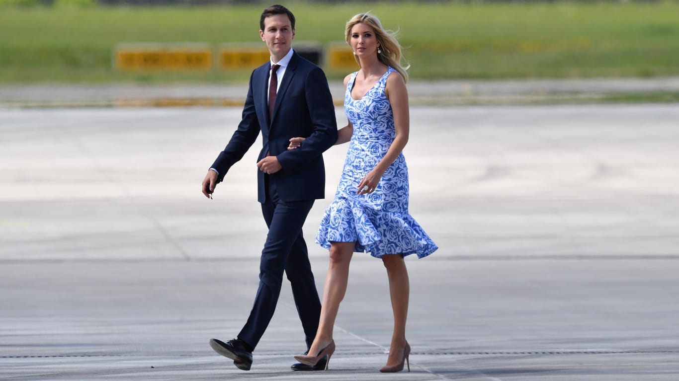 Die Tochter des US-Präsidenten, Ivanka Trump und ihr Ehemann Jared Kushner kommen in Hamburg zum G20-Gipfel an: Kushner gehört zu Donald Trump engstem Beraterkreis.