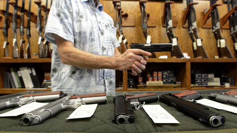 Viele Amerikaner misstrauen dem Staat. Und decken sich deshalb mit Schusswaffen ein. Die Gun-Shops freut das.