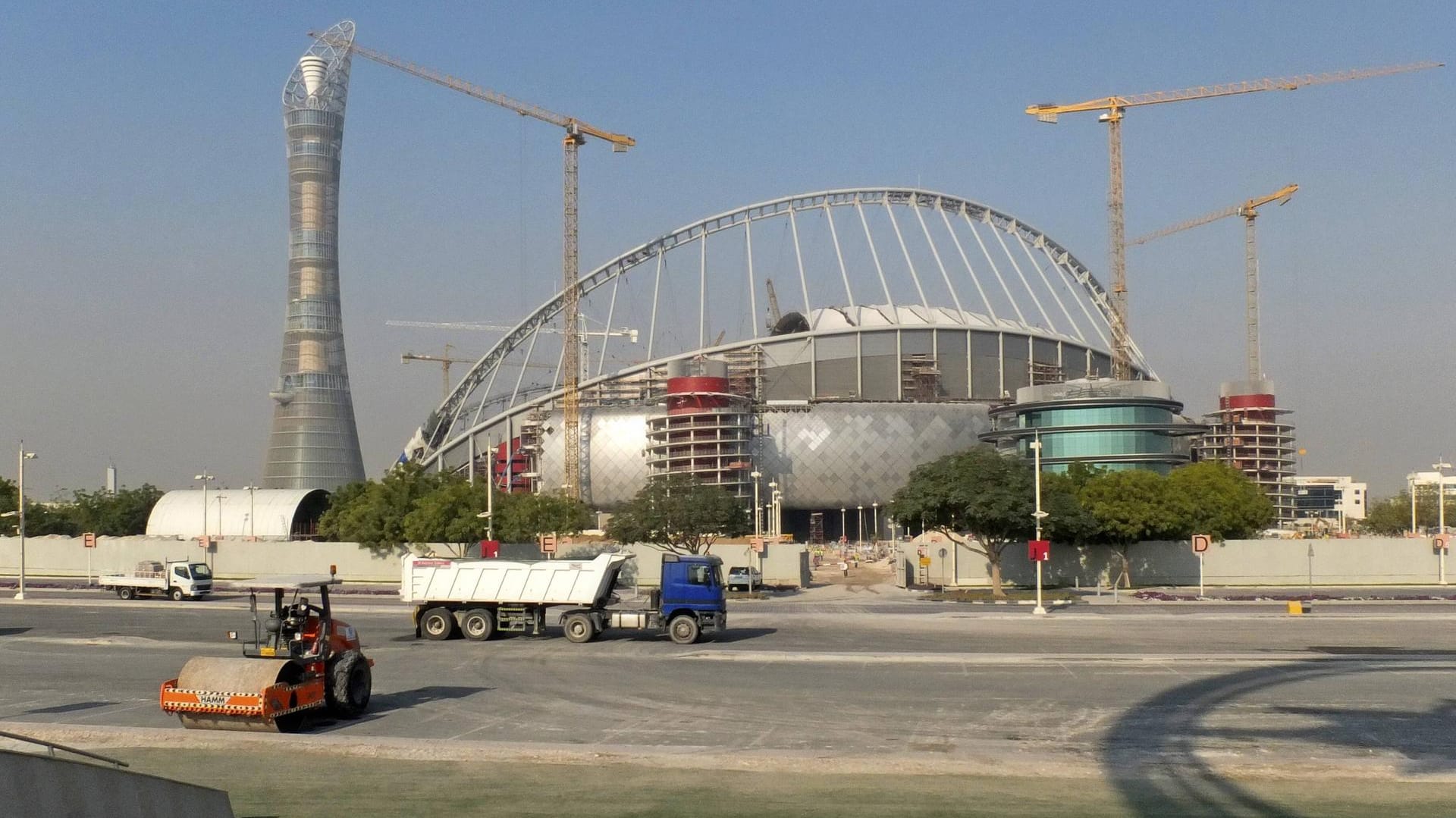 WM-Spielstätte 2022: Das Khalifa International Stadium in Doha.