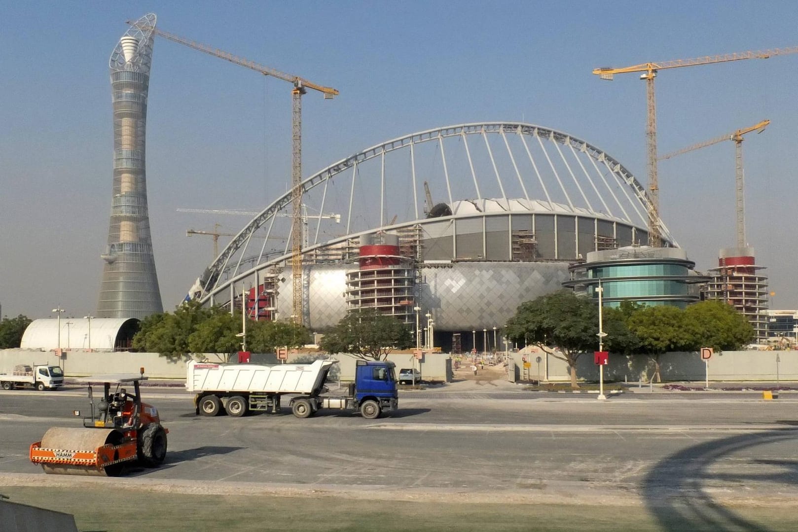 WM-Spielstätte 2022: Das Khalifa International Stadium in Doha.