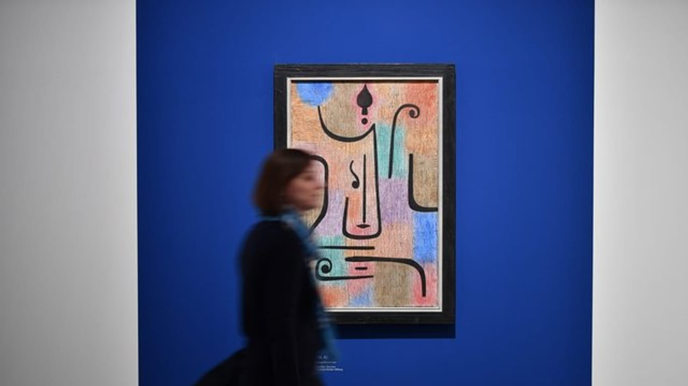"Erzengel" (1938) von Paul Klee in der Pinakothek der Moderne.