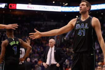 Dirk Nowitzki: Die deutsche Mavs-Legende spielt im 20. Jahr in Dallas.