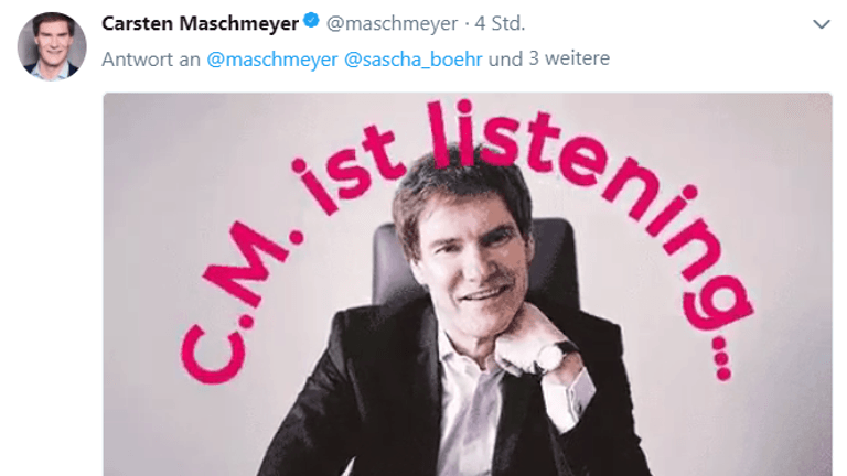 Hört zu? Carsten Maschmeyer lässt sich Geschäftsideen jetzt auf Twitter präsentieren.