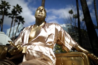Skulptur von Harvey Weinstein: Der Filmmogul befindet sich derzeit in Therapie.