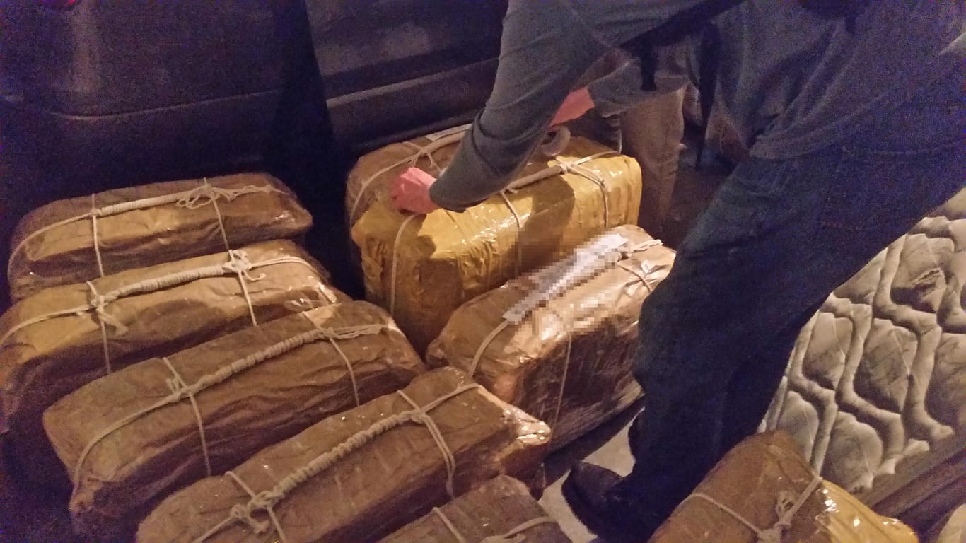 Die in der russischen Botschaft in Argentinien gefundenen Drogenpakete: Insgesamt handelte es sich um rund 400 Kilogramm Kokain.