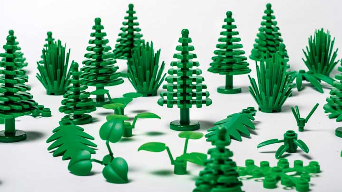 Diese Pflanzen, Blätter und Bäume werden noch 2018 aus umweltfreundlichem Biokunststoff hergestellt.