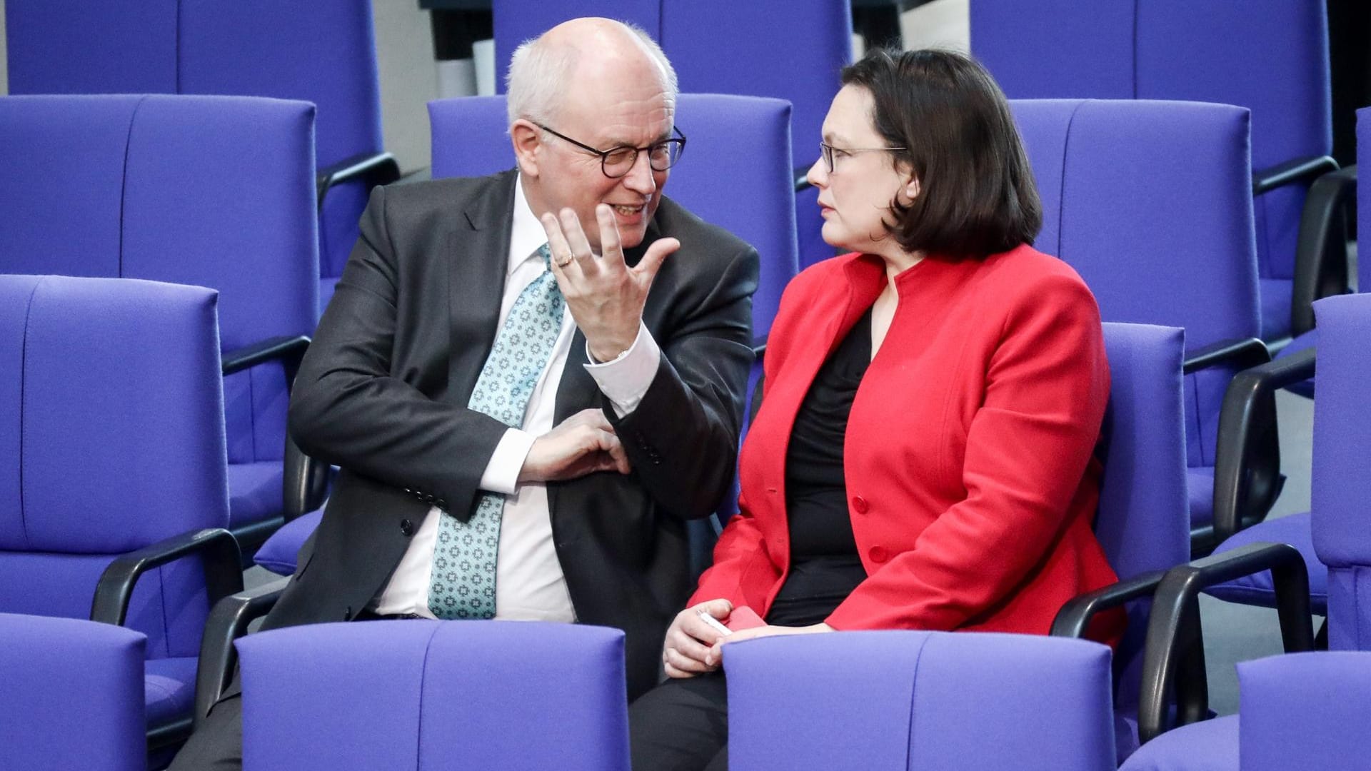 Volker Kauder und Andrea Nahles: Auch die Union muss bangen – die Altenrativen zur Groko wären eine Minderheitsregierung oder Neuwahlen.