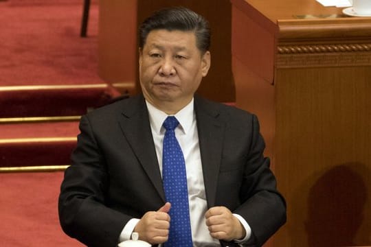 Xi Jinping in der Großen Halle des Volkes in Peking.