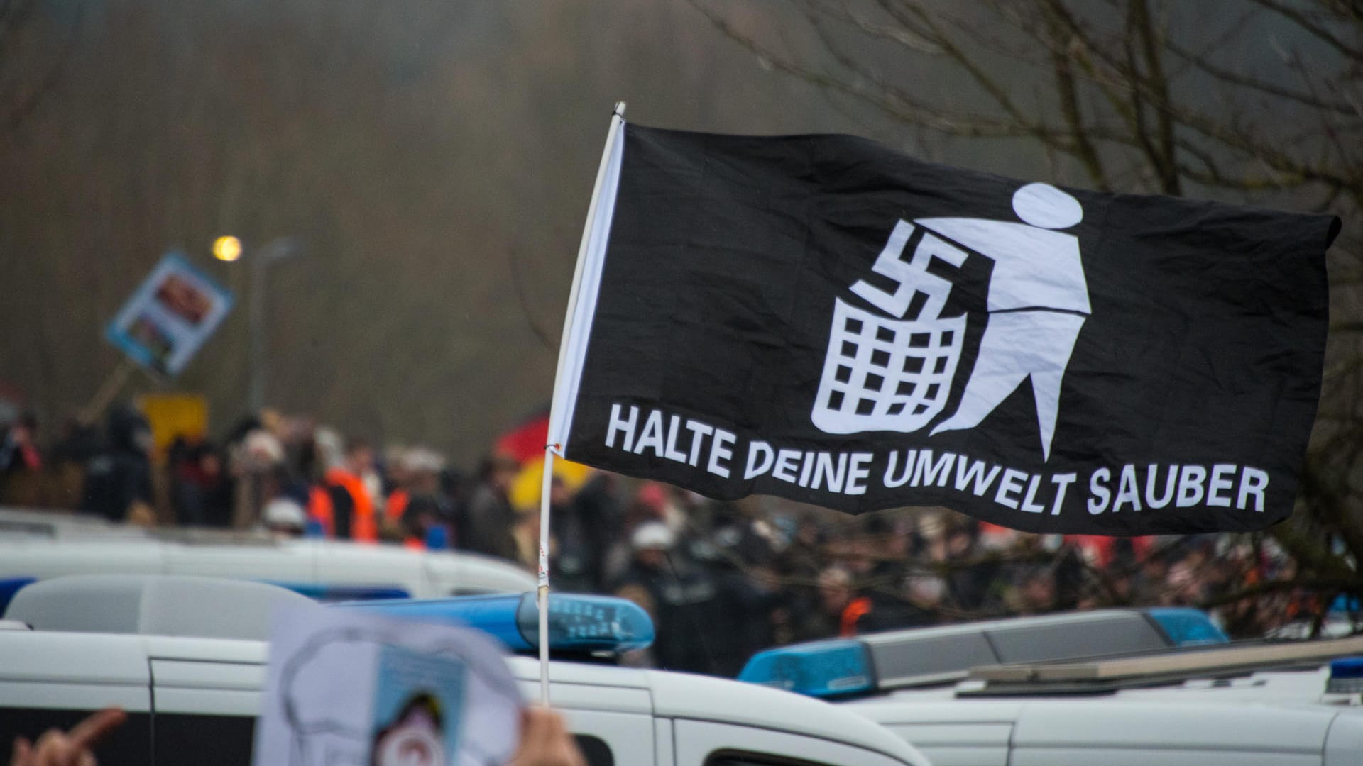 Linke Gegemdemonstration in Kandel: insgesamt 4.500 Menschen waren in kandel auf der Straße.